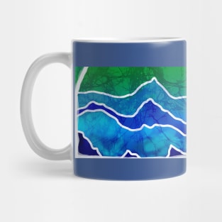 Blue Mountain Batik Hippie Style Mug